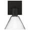Access Lighting Port Nine Martini, Martini LED Wall Sconce, Matte Black Finish, Clear Glass 63143LEDD-MBL/CLR - alternate 3